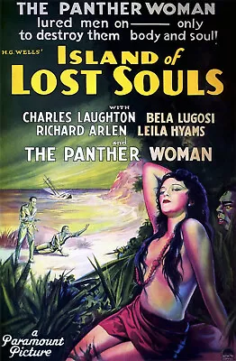 ISLAND OF LOST SOULS 1932 Charles Laughton Bela Lugosi B&w Mystery On DVD • $7.99