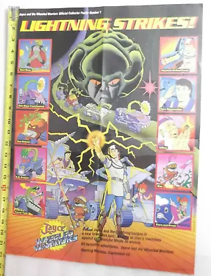 Vyg 1980's Mattel Jayce Wheeled Warriors Cartoon Figure POSTER Comic Back • $25
