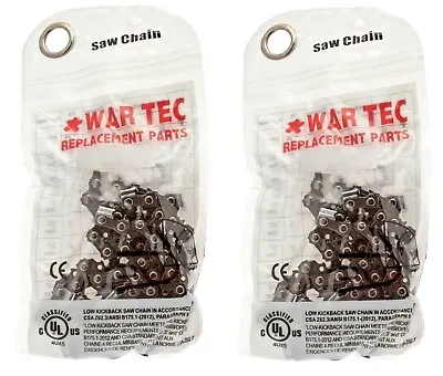 £21.91 • Buy WAR TEC Chainsaw Chain Fits 16  MACALLISTER MCSWP 2000S Pack Of 2