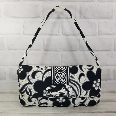 Vera Bradley Retired Night And Day Black White Knot Just A Clutch Handbag Purse • $29.99