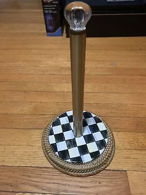 Mackenzie Childs Courtly Check Paper Towel Holder  • $99