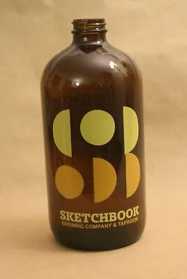 Sketchbook Brewing Company & Taproom 32oz  Brown Glass Beer Bottle Howler • $29.99