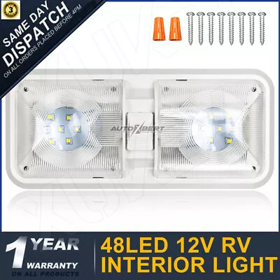 12V RV Interior LED Dome Light Boat Camper Trailer Caravan Double Ceiling Light  • $16.33