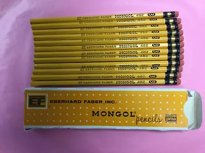 EBERHARD FABER MONGAL 432 #3 Box Of 12 EF USA Pencils & Box NEVER USED • $15