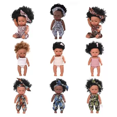 For Doll Baby Re-born Handmade Black Skin New Born Girl Children S Bath • £20.46