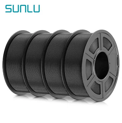 4*1KG SUNLU PETG 3D Printer Filament 1.75mm Less Stringing Neatly Wound Spool • $70.34