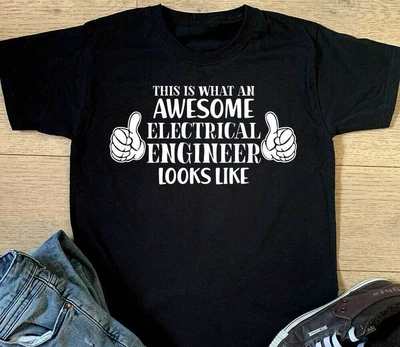 £10.99 • Buy Awesome Electrical Engineer T Shirt Funny Engineering Electrician Dad Gift Top