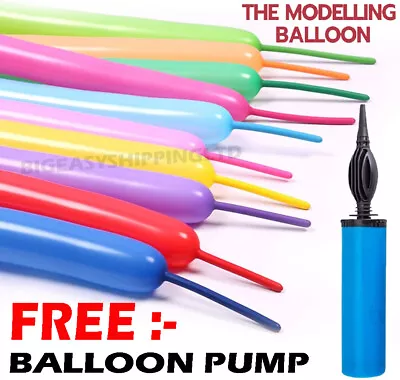 Magic Long Plain Balloons Latex Balons 260Q Twisting Modelling Long Balloons UK • £13.49