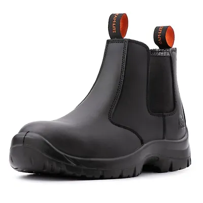 Work Boots For Men Steel Toe Shoes Waterproof Non-slip Chelsea Safety Shoes • $59.99