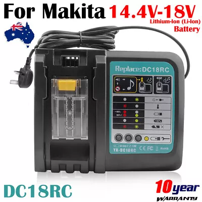 For Makita DC18RC Rapid Fast Lithium-Ion Battery Charger BL1830BL1840BL1850 AU • $25.99