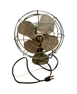 Vintage Sears Roebuck K Fan Cast Iron 10” Tall Model #303.80060 WORKS • $34.99