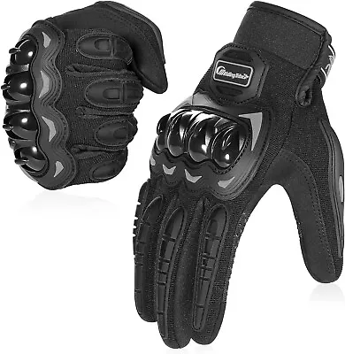 Motorcycle Gloves For Men Women Full Finger Touch Screen Motorbike Riding Gloves • $9.99