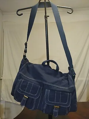 Mossimo Blue Canvas Cross Body  Book Bag • $14