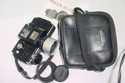 Minolta 110 Zoom SLR Film Camera With 25-50mm MACRO Zoom Lens ---- Excellent • £139.95