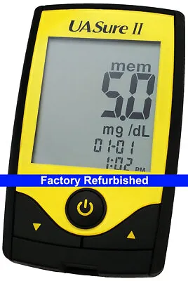 $49.99 • Buy UASure II Uric Acid Meter, Test Kit, Blood Monitor - FACTORY REFURBISHED - USA