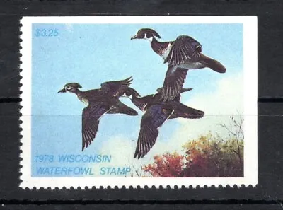 US Duck Stamps- Wisconsin- 1978 Mnh Single (D129/D430) • $15