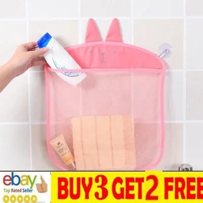 £4.69 • Buy Baby Bath Toy Storage Bag Net Mesh Hanging Bathroom Organiser Cartoon NEW IN
