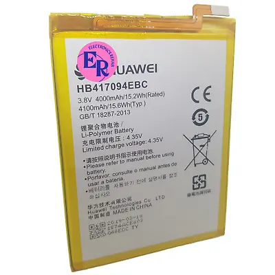 £6.26 • Buy Huawei Ascend Mate 7 Battery 4100mAh HB417094EBC MT7-TL00 MT7-L09
