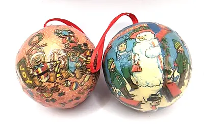 Vintage Paper Mache Christmas Ornaments • $10.97