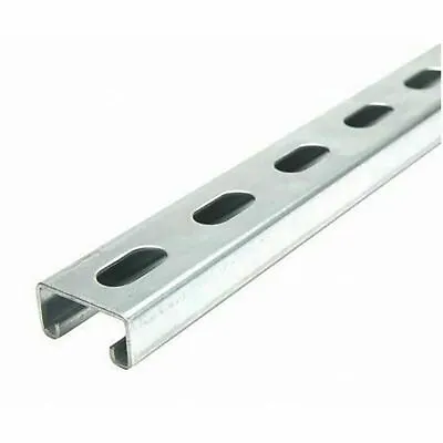 0.812  X 1.625  24 Inches 12 Ga. Galvanized Steel Half Slotted Strut Channel • $25.03