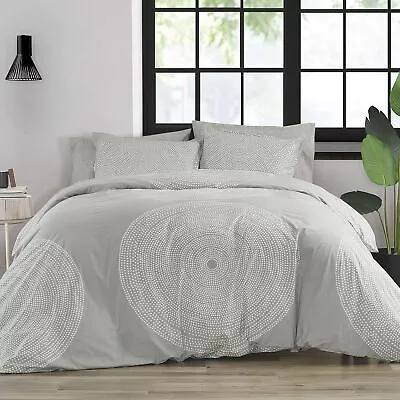 MARIMEKKO - King Duvet Cover Set Smooth Cotton Percale Bedding With Matching... • $309.39