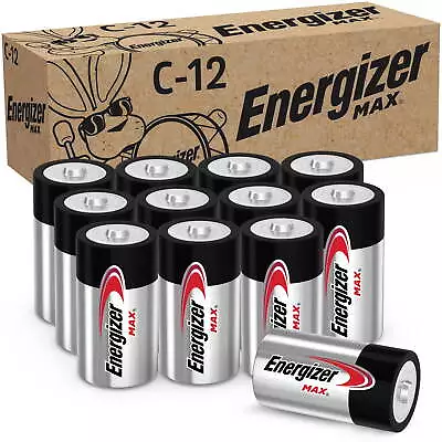  MAX C Batteries (12 Pack) C Cell Alkaline Batteries • $18.94
