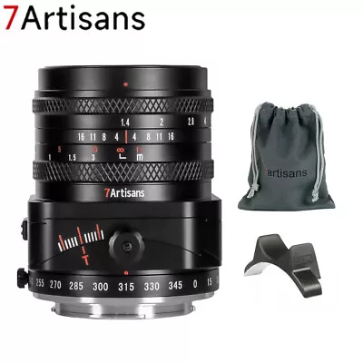 7artisans 50mm F1.4 Tilt Manual APS-C Tilt Lens For Sony E ZVE10 Micro 4/3 FX • £163