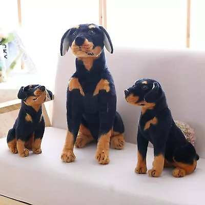 £39.95 • Buy 50cm Large Sitting Rottweiler Stuffed Giant Dog Teddy Bear Gift Soft Toy Plush 