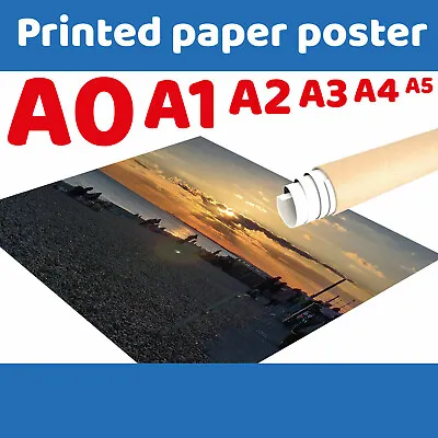 £2.20 • Buy Your Photo As Poster FULL Colour A0 A1 A2 A3 A4 Personalised Custom Prints