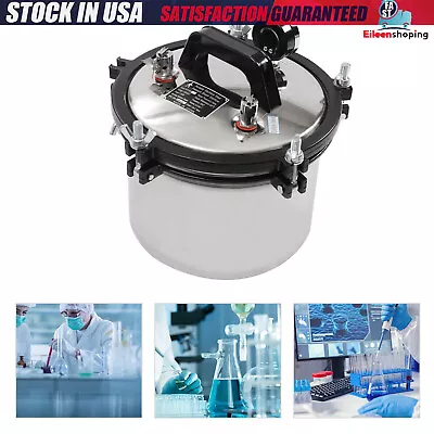 Autoclave Steam Sterilizer Dental Equipment Sterilization 8L Medical Sterilizer! • $128.25