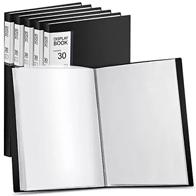 6 Pack Binder With Plastic Sleeves 30 Pocket Presentation Book Binder 8.5 X 1... • $30.70