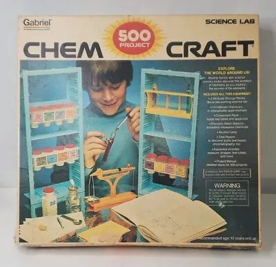 Vintage Chemcraft Science Lab 500 Project Chemistry Set RARE • $100