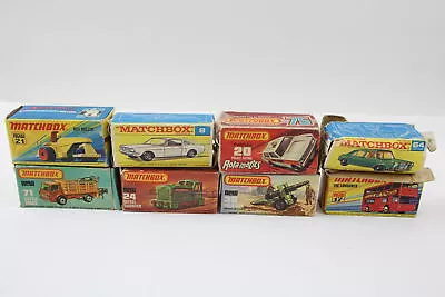 8 X Vintage Matchbox Diecast Models Inc LESNEY 64 MG Mustang 8 Rolamatics Etc • £12.50