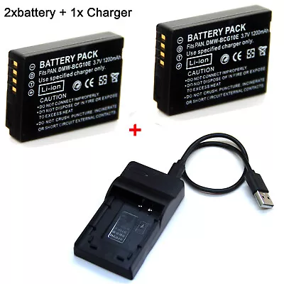 Battery / Charger For Panasonic Lumix DMC-TZ6 DMC-TZ7 DMC-TZ8 DMC-TZ9 DMC-TZ10 • $20.99