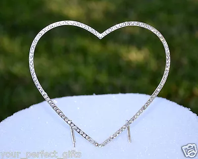 Swarovski Rhineston Crystal Wedding Cake Topper Heart • $14.99