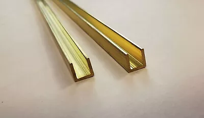 1M Solid Brass U Channel 6MM (4.4MM Internal Diameter) Grade CW620N • £12.39