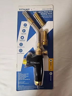 KOMAN Propane Torch Head Kit With 3 Nozzles High Intensity Trigger Start MAP... • $49.95