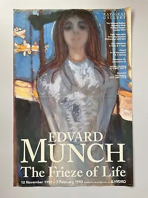 Poster From The National Gallery London For Edvard Munch Exhibition 1993 • £40