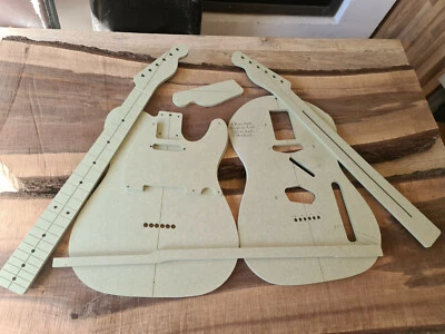 £42 • Buy Telecaster Guitar Routing Template Set 9mm MR MDF Right Or Left Handed