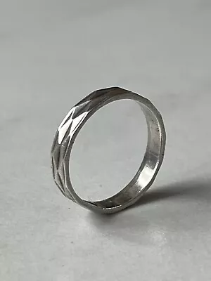 Vintage Russian Soviet Sterling Silver 875 Ring USSR Women's Jewelry 7 (17) • $39