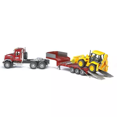 $205 • Buy Bruder 95cm 1:16 Truck Granite Loader Tractor MACK JCB 4CX Backhoe Kids Toy
