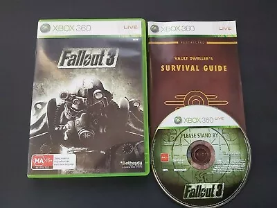 FALLOUT 3 - Xbox 360 Game Complete - FREE POSTAGE • $14.95