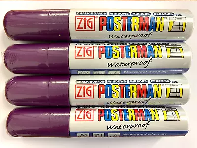 Zig Posterman 15mm Marker X4 - Violet PMA-120 • £15