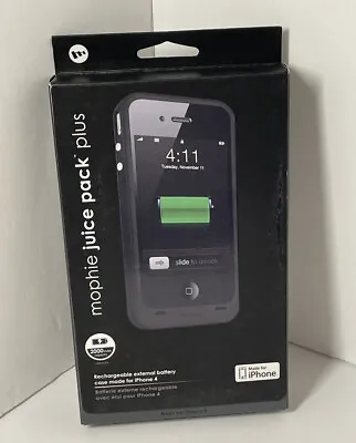 Mophie New Open Box Charging Juice Pack Plus Case For Iphone 4 • $12.50