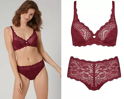 £17.95 • Buy Triumph Amourette 300 W X Full Cup Bra Or Maxi Brief Garnet Brown