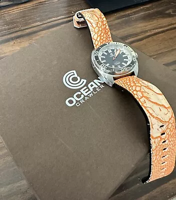 Ocean Crawler Core Diver 600m Diver Swiss Automatic Sapphire Bezel Extra Strap • $449