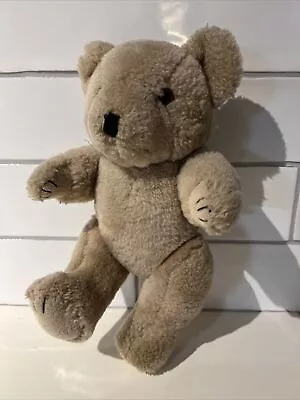 Vintage Wang's International Jointed Poseable Beige Plush Teddy Bear 10” • $9.35