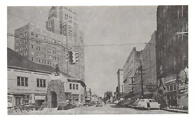 Meridian MS 6th Street Vintage Black & White Photo Postcard 1940s • $4.01