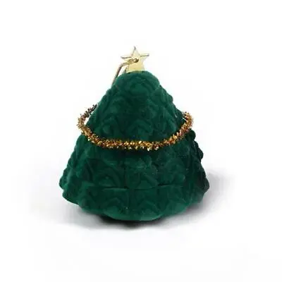 £4.86 • Buy Cute Xmas Tree Ring Boxes Earring Pendant Jewelry Case Jewellry Display Holder