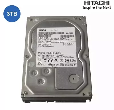 Hitachi 3TB HDD SATA 3.5'' Internal Hard Drive Disk • $119.95